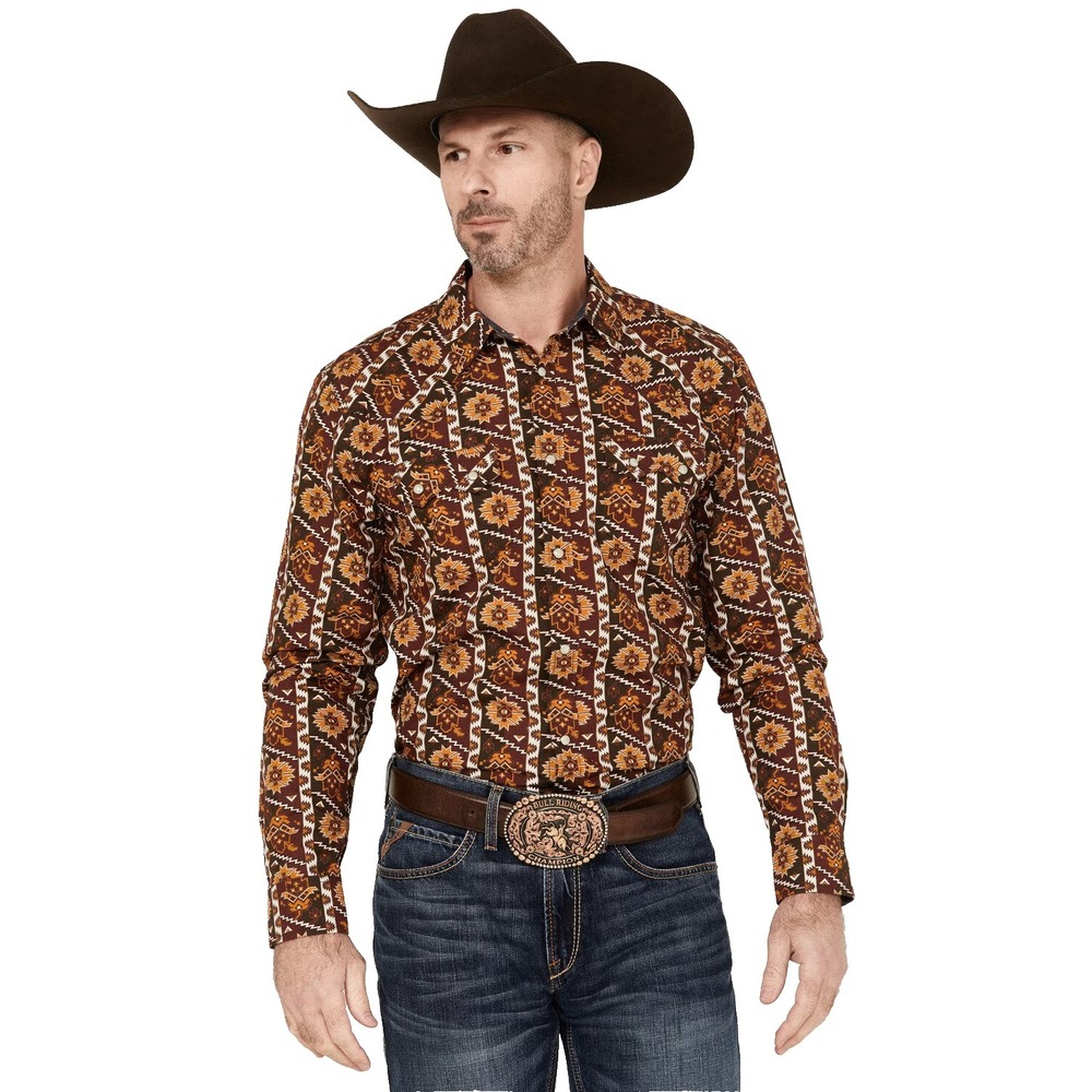Cody James Men's Row Boat Southwestern Pearl Snap Western Shirt XXL Rodeo NEW
